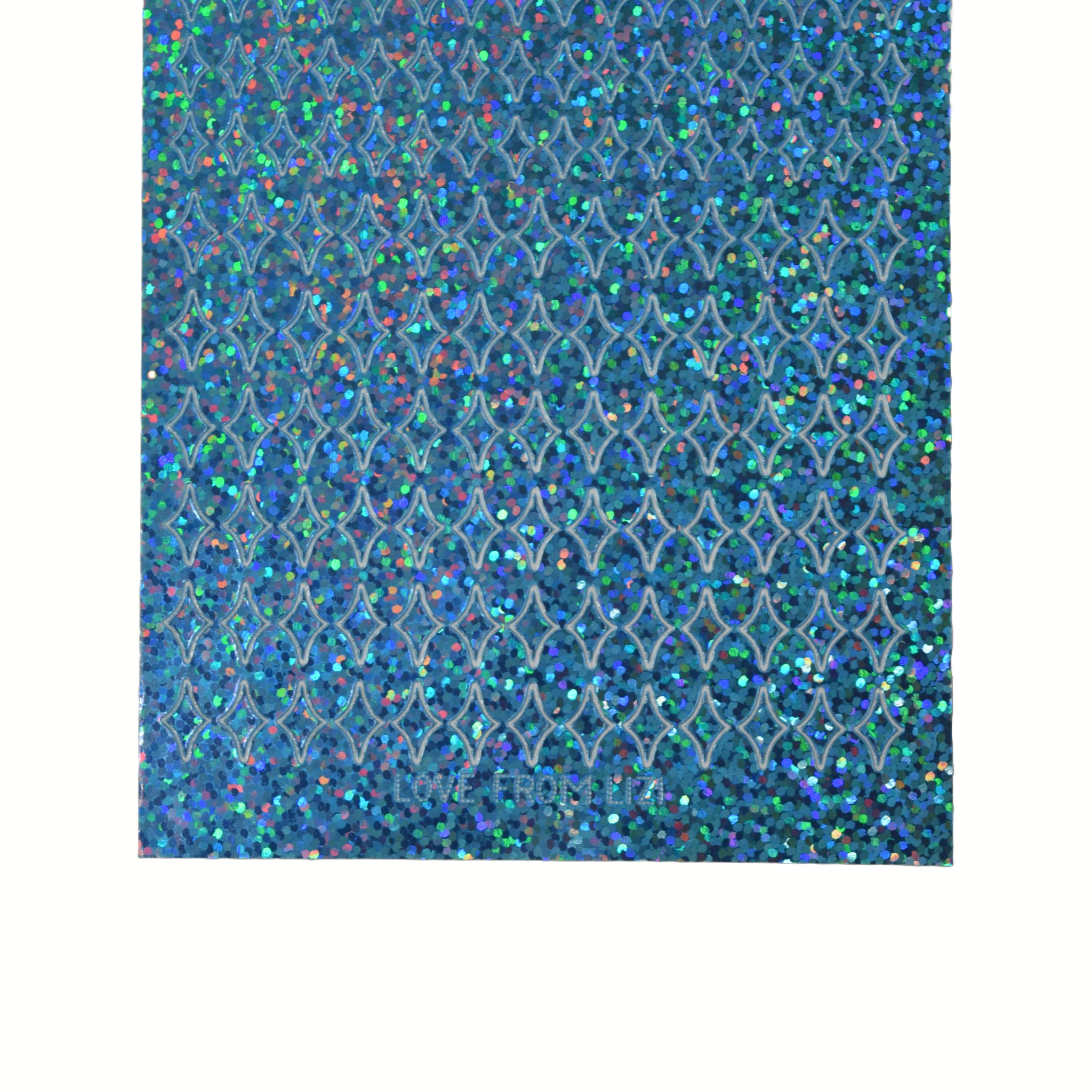 Mini Twinkle Turquoise Holographic Peel-Off Stickers